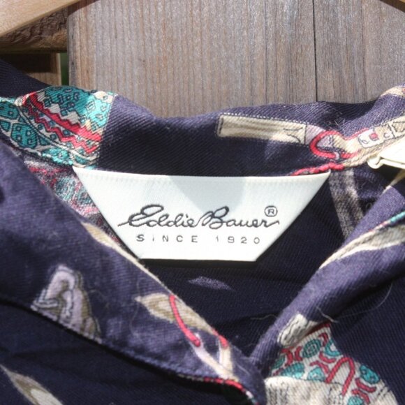 Eddie Bauer SKT Blouse BUTTON UP Women's Size M - Picture 3 of 4